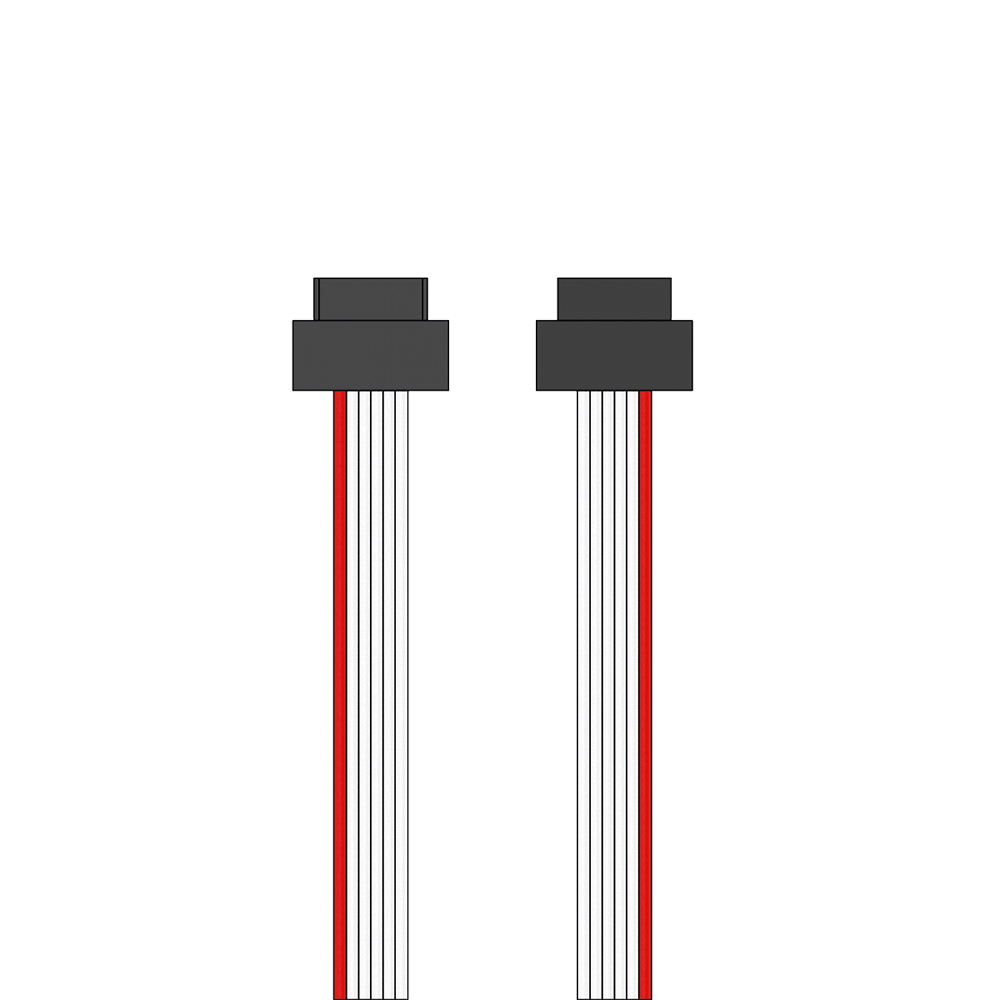 ERNI-Kabel <br>8 polig, 40 cm